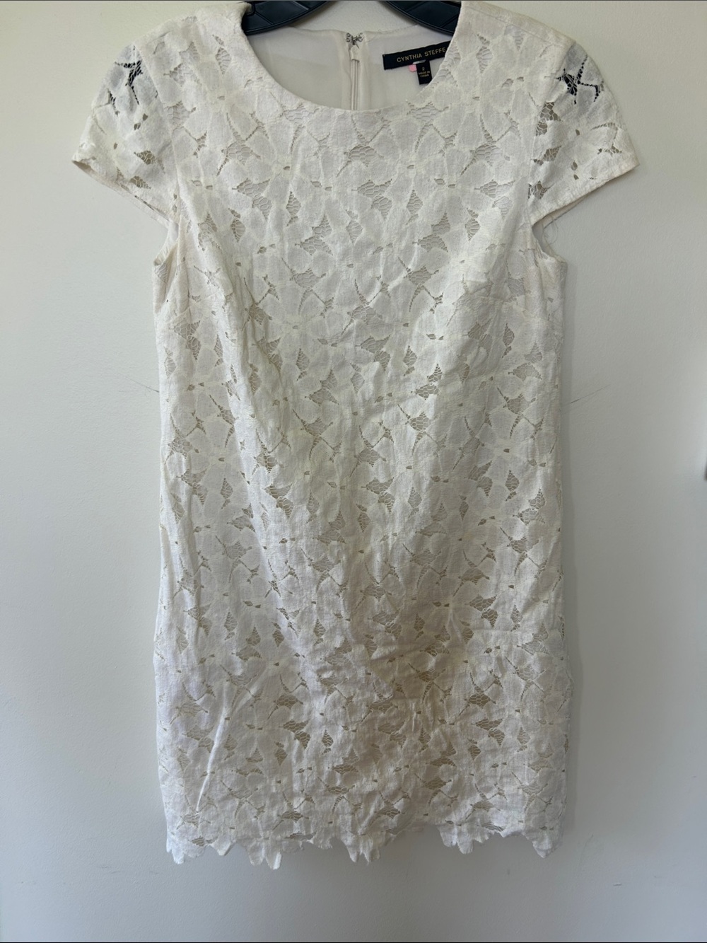 Cynthia Steffe Ivory Lace Sheath Dress